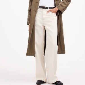 Madewell Low-Slung Baggy Jeans Womens Size 28 Vintage Ivory